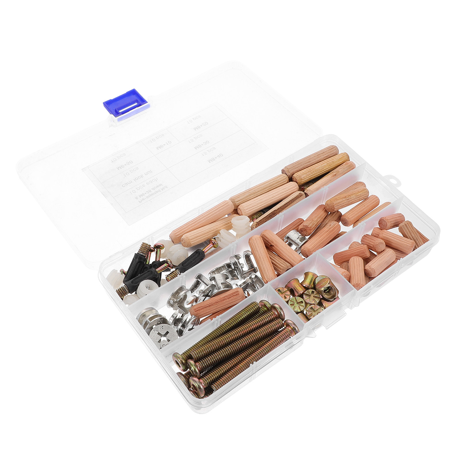 Furniture Hardware Barrel Nut - 95-delige meubelbeslag vervangingsset, verbindingsstukken voor stapelbedden,