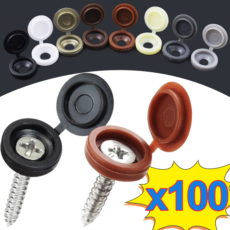 Furniture Hardware Screws - 10/500 Stuks Schroef Decoratieve Cap Plastic