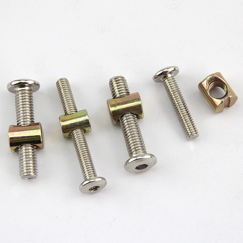 Furniture Hardware Barrel Nut - 20 stks/partij Koolstofstaal Meubels Bouten en