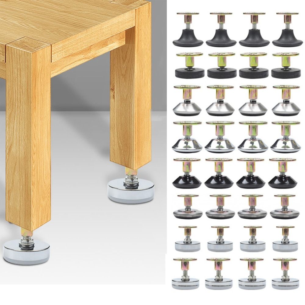 Furniture Leveling Hardware - 4 stuks verstelbare meubelsteunpoot inschroefbasis meubels