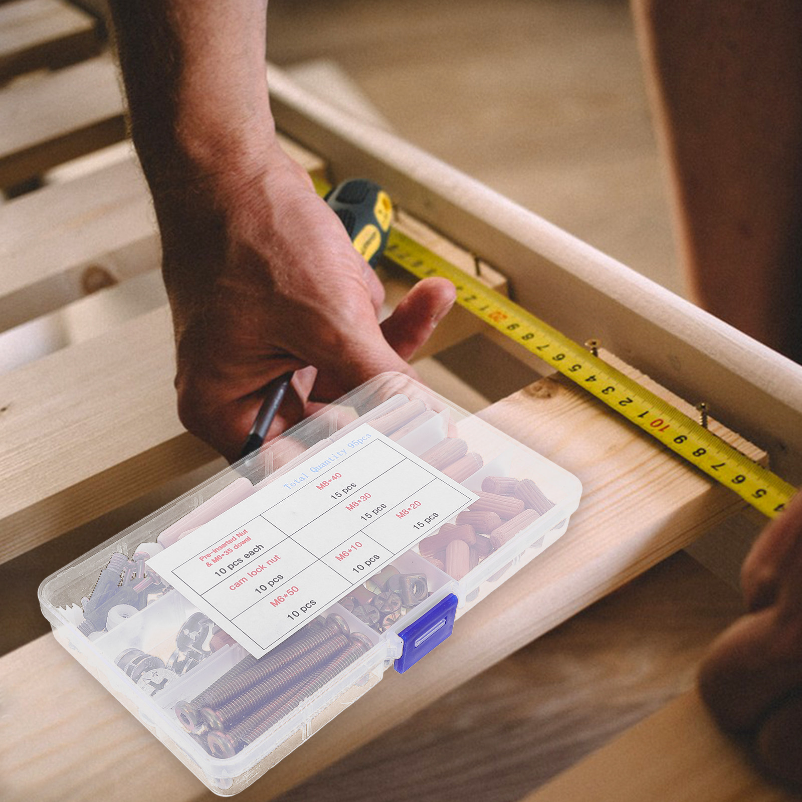 95-delige meubelbeslag vervang - Furniture Hardware Barrel Nut recensie en prijs