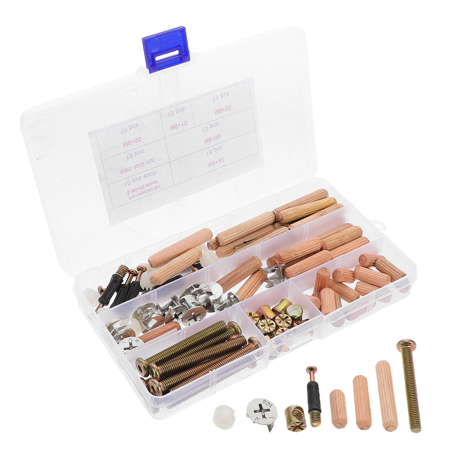 95-delige meubelbeslag vervang - Furniture Hardware Barrel Nut recensie en prijs