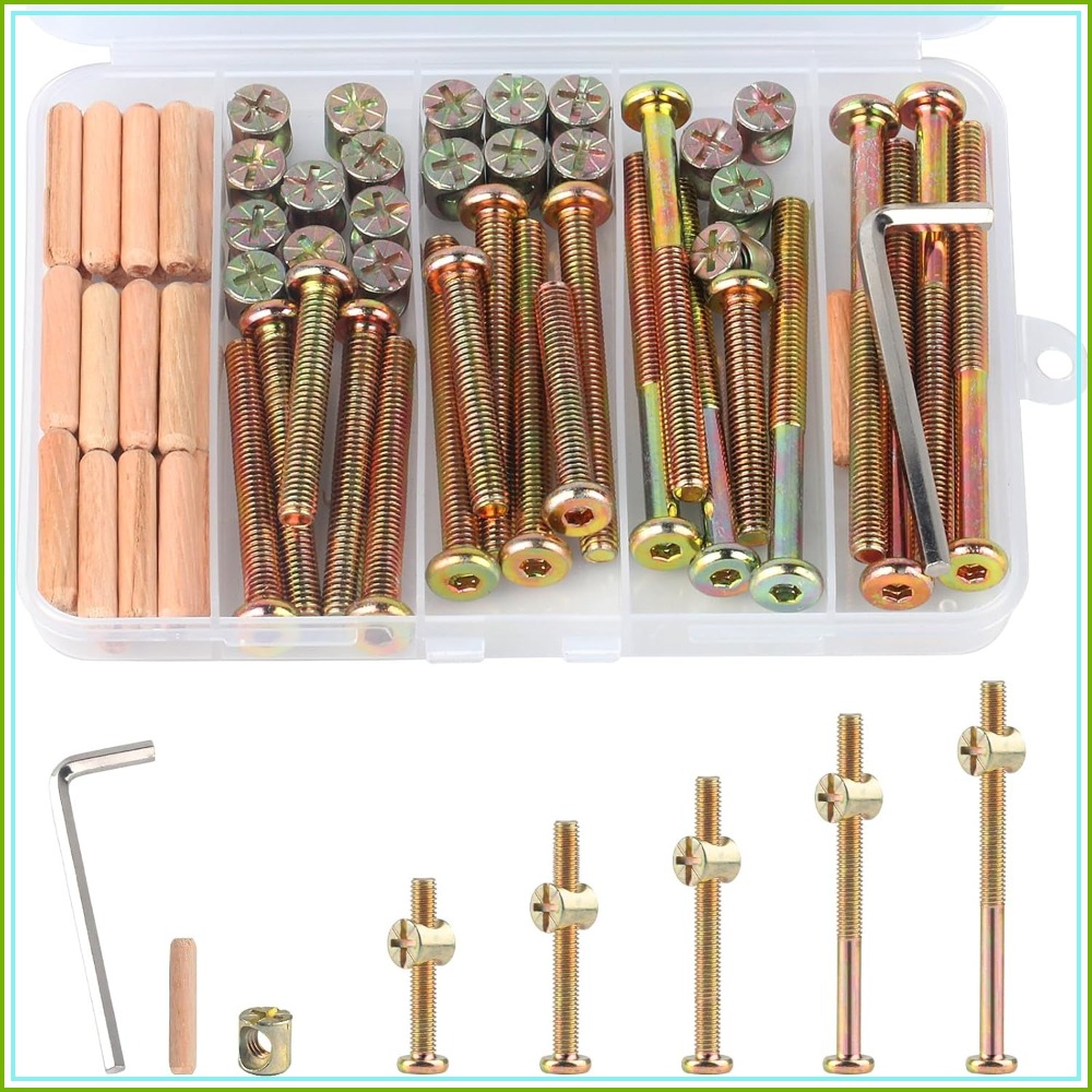 M6x40/50/60/70/80mm Crib Screw - Furniture Hardware Barrel Nut recensie en prijs