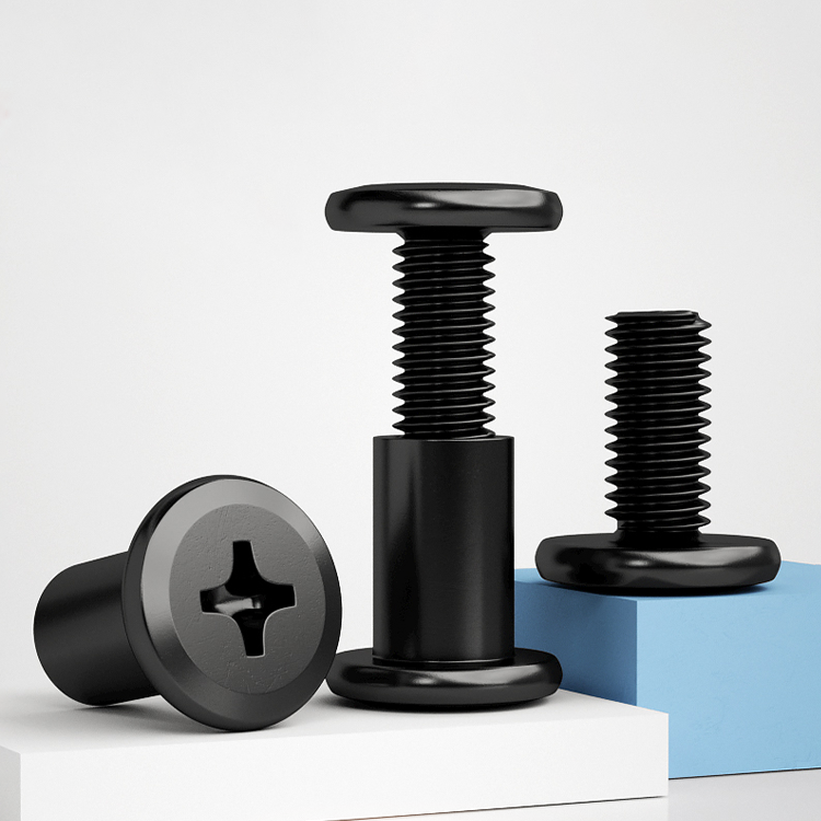 Zwarte koolstofstalen Chicago- - Furniture Hardware Barrel Nut recensie en prijs