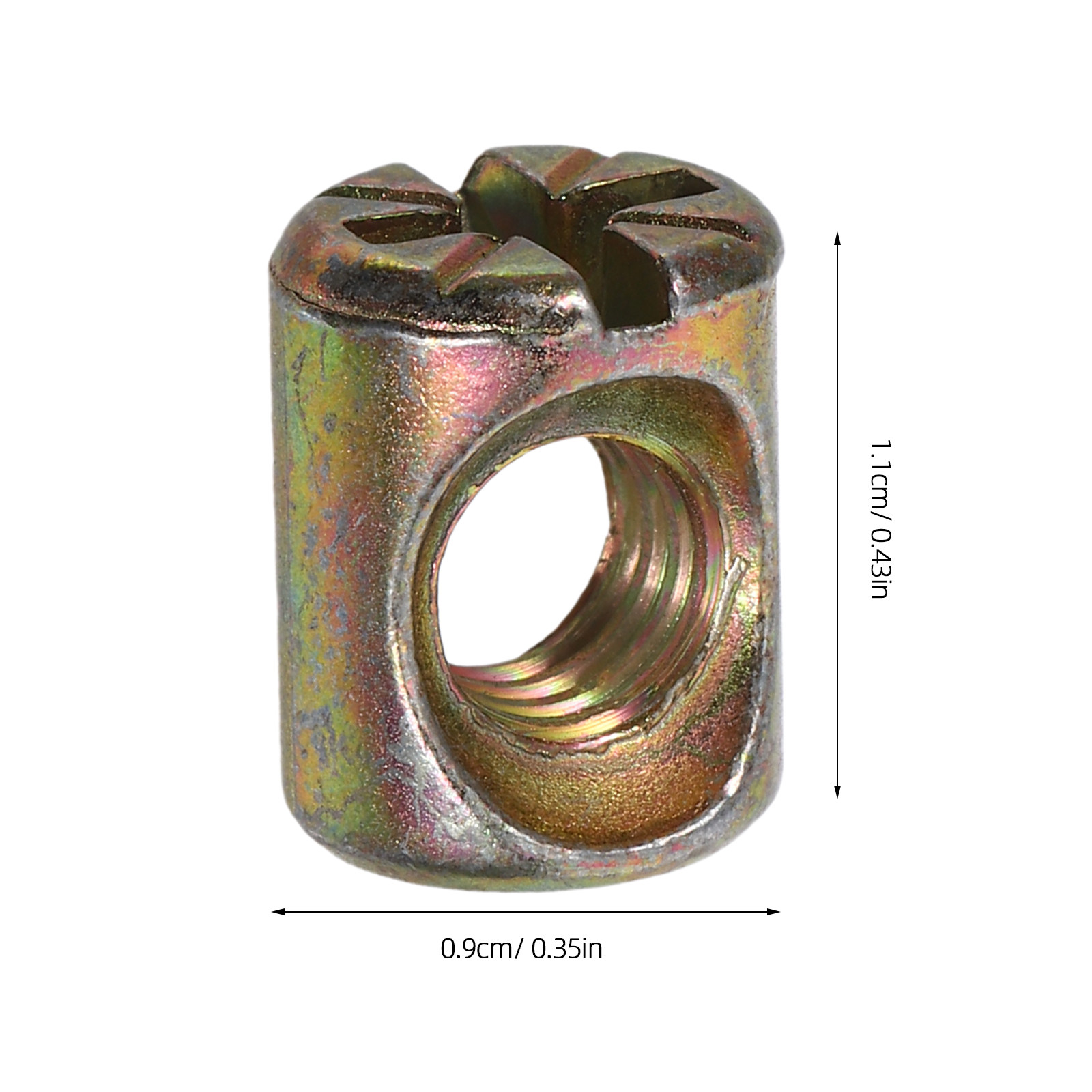 50 stuks M6 cilindrische boute - Furniture Hardware Barrel Nut recensie en prijs