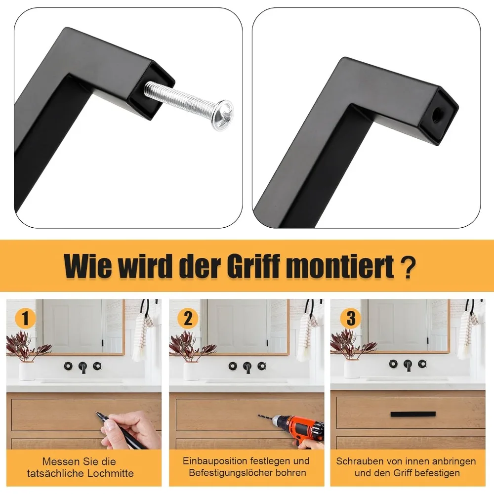 6/18pcs RVS Vierkante Meubelbe - Furniture Hardware Drawer Pulls recensie en prijs