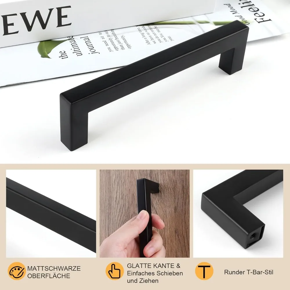 6/18pcs RVS Vierkante Meubelbe - Furniture Hardware Drawer Pulls recensie en prijs