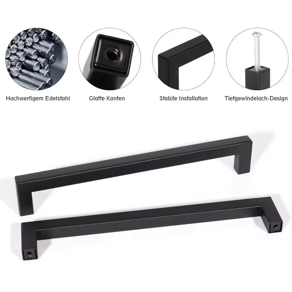 6/18pcs RVS Vierkante Meubelbe - Furniture Hardware Drawer Pulls recensie en prijs