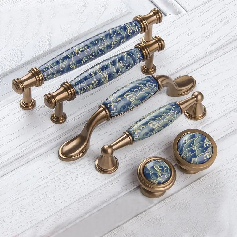 Moderne vintage blauwe golf ke - Furniture Hardware Drawer Pulls recensie en prijs
