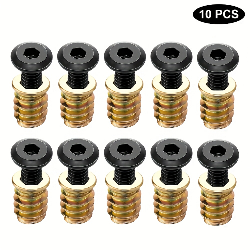 10PCS Moer Schroefdraad Insert - Furniture Hardware Screws recensie en prijs