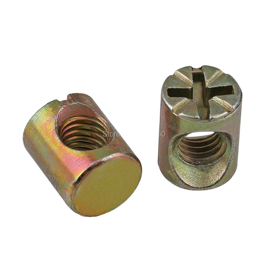 100 stuks kleur verzinkte geka - Furniture Hardware Barrel Nut recensie en prijs