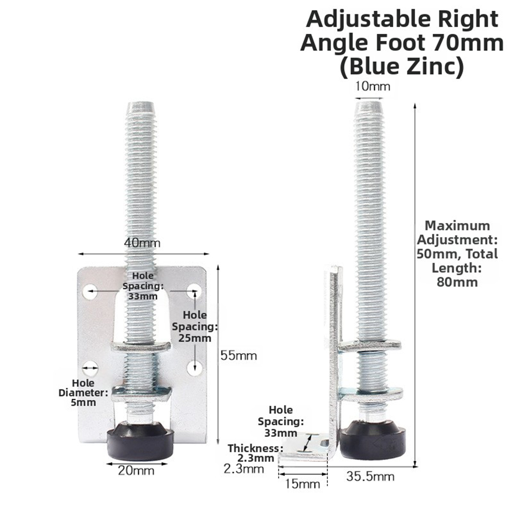 6 stuks verstelbare stelvoeten - Furniture Leveling Hardware recensie en prijs
