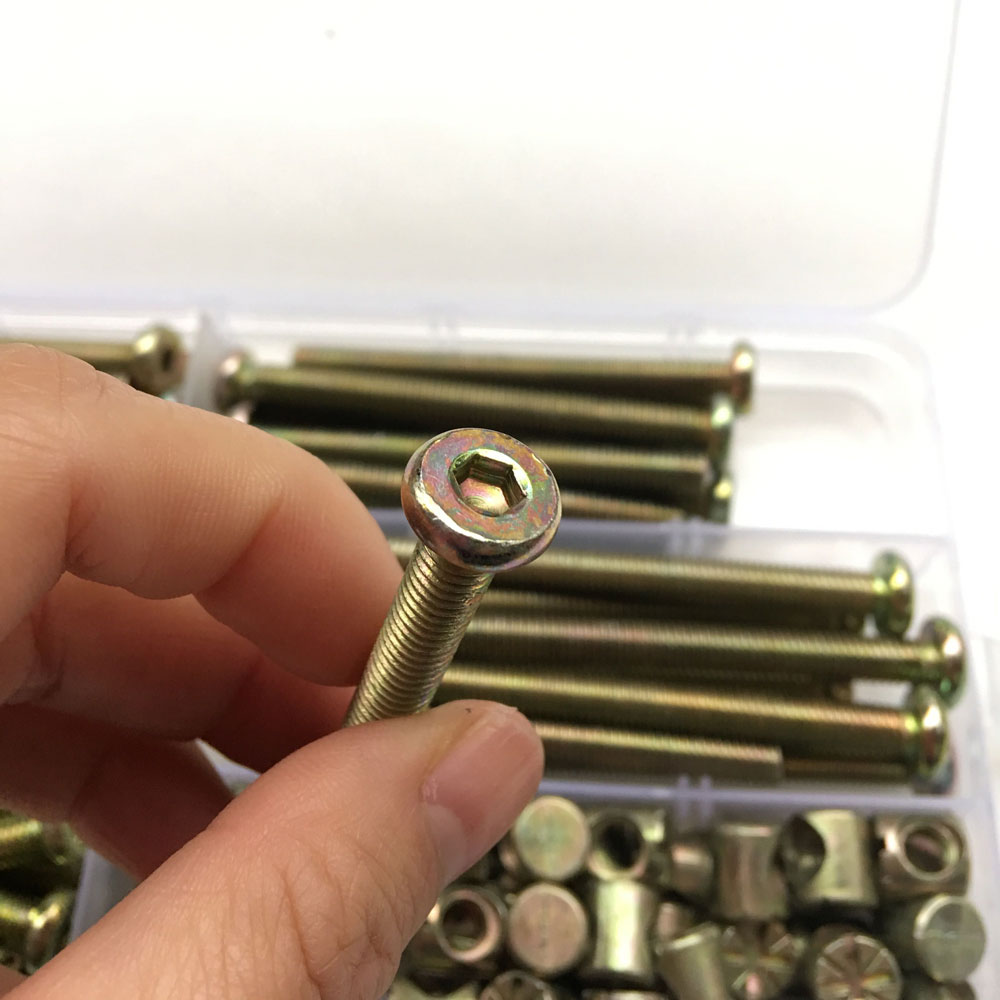 100 Stuks M6 Vat Deuvel Moer V - Furniture Hardware Barrel Nut recensie en prijs