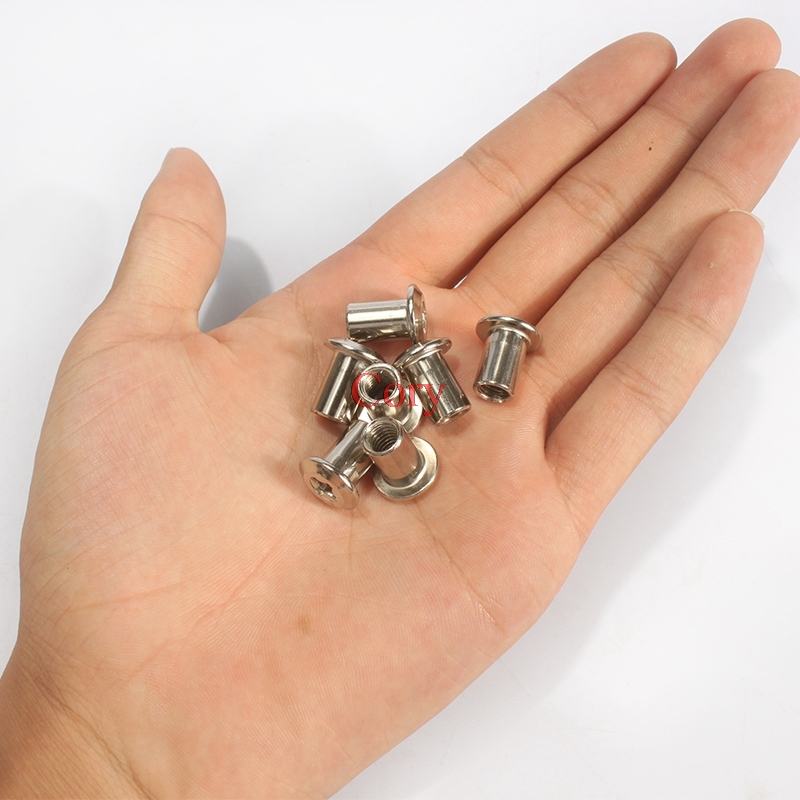 10 stks 6mm Vat Moer Platte Ko - Furniture Hardware Barrel Nut recensie en prijs